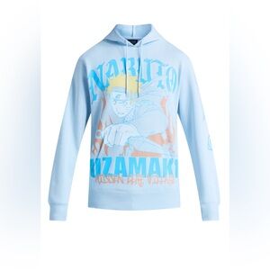 Men’s Light Blue Naruto Uzumaki Hoodie
